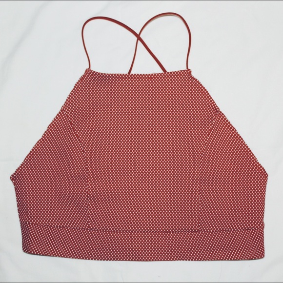 Urban outfitter polka dot cropped halter top! - Picture 3 of 5